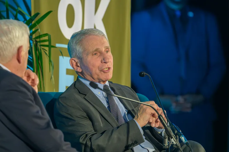 Anthony Fauci at the witness table in a Senate hearing